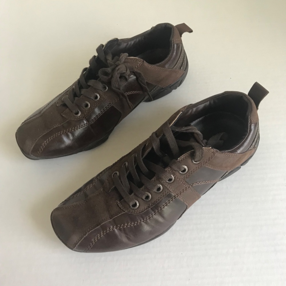 Guess Driving Leather/Suede Oxfords Shoes | Brown | 10